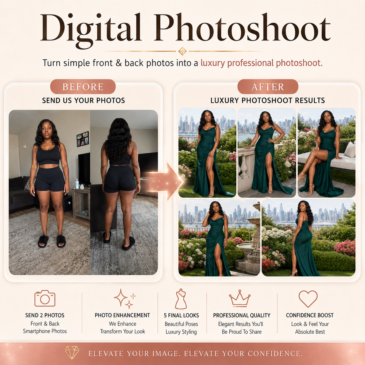Portrait Pros digital photoshoot example